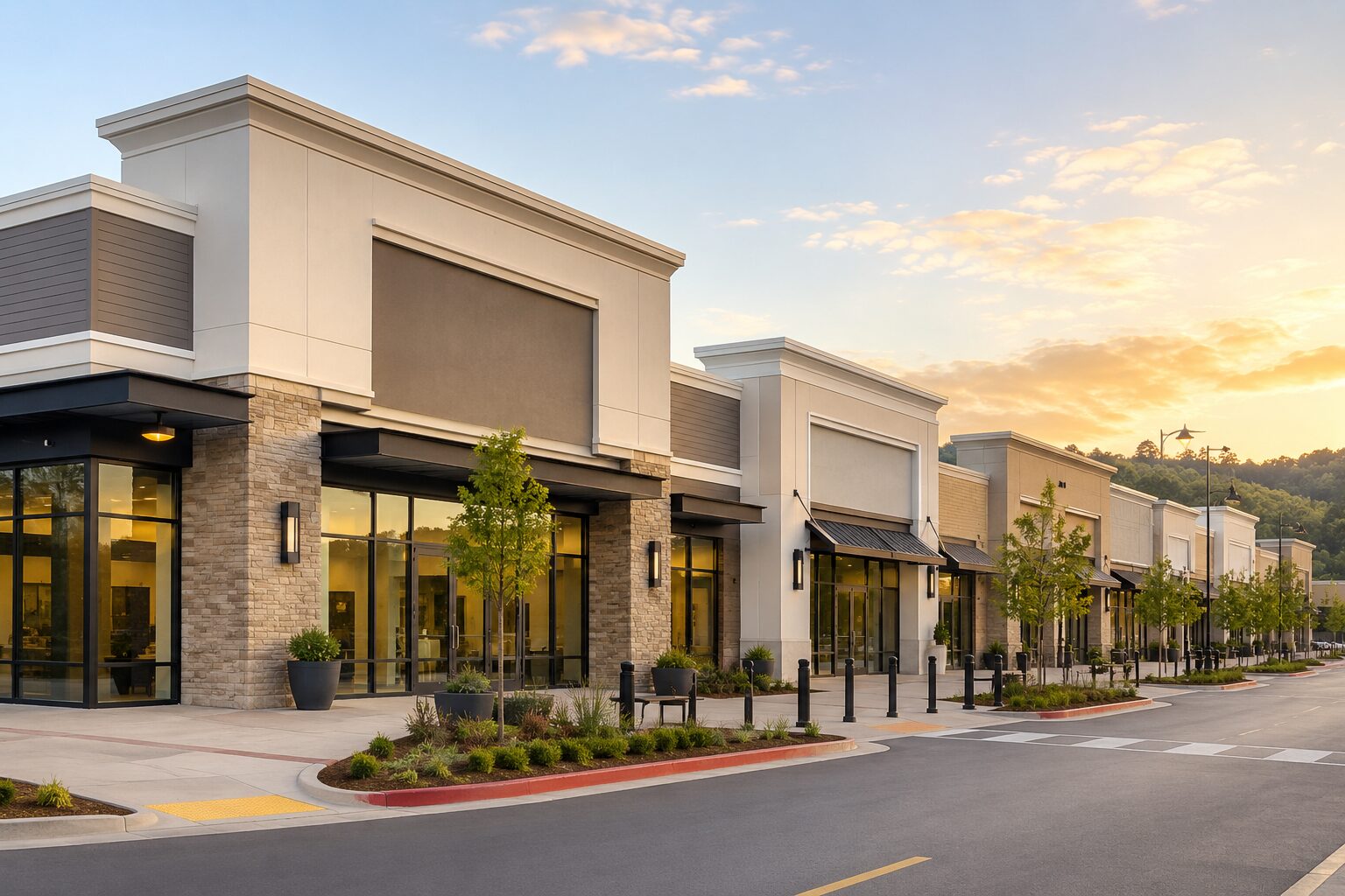 Commercial property in Santa Cruz County after a full exterior repaint